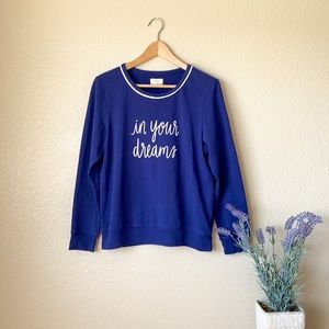 Kate Spade In Your Dreams Pajama Top M